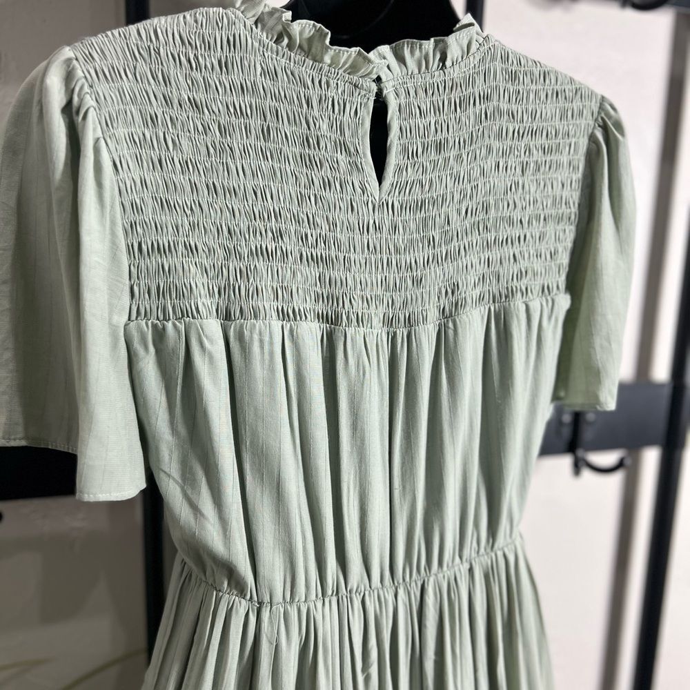 Polagram Sage Tiered Dress Maxi Size Small - Picture 6 of 15